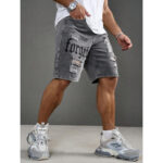 Men's Letter Printed Do The Old Cowboy Shorts - Image 10