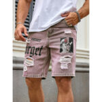 Men's Letter Printed Do The Old Cowboy Shorts - Image 2