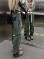 Women's Raw Hem Vintage Jeans - Image 4